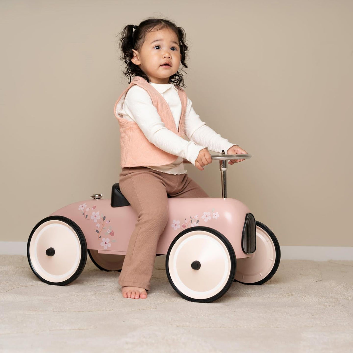 Carro Retro | Ride On | Pink - Little Dutch