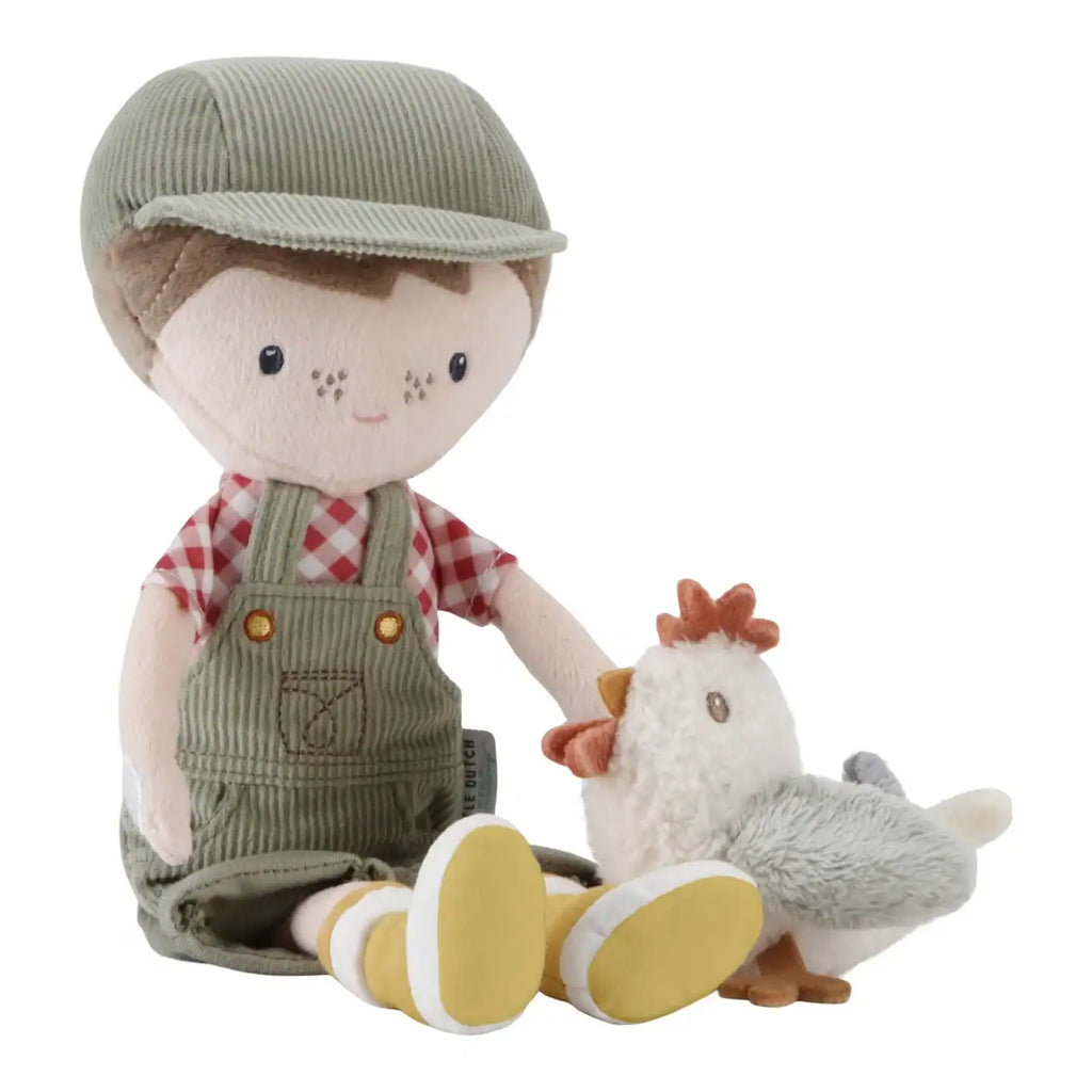 Jim Doll | Agricultor com Galinha | 35 cm
