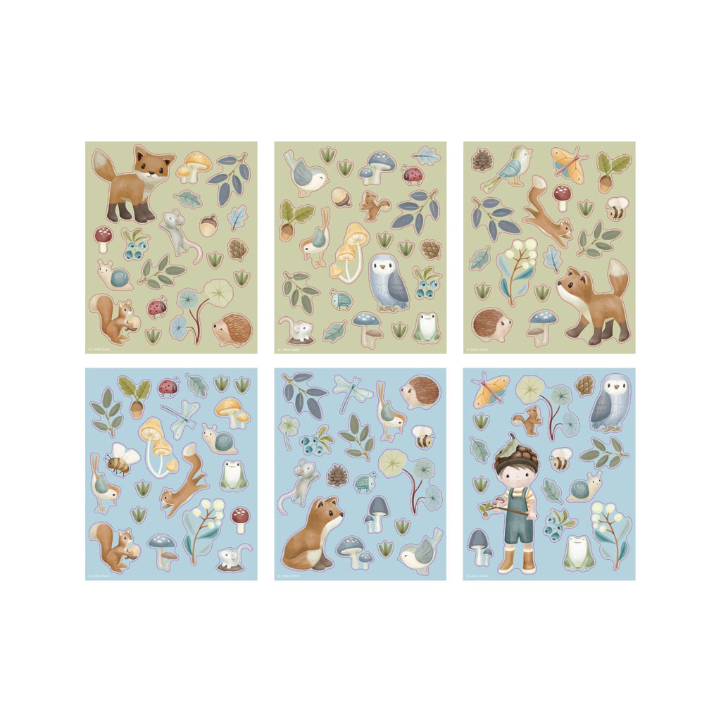 Conjunto de Autocolantes - Forest Friends - Little Dutch