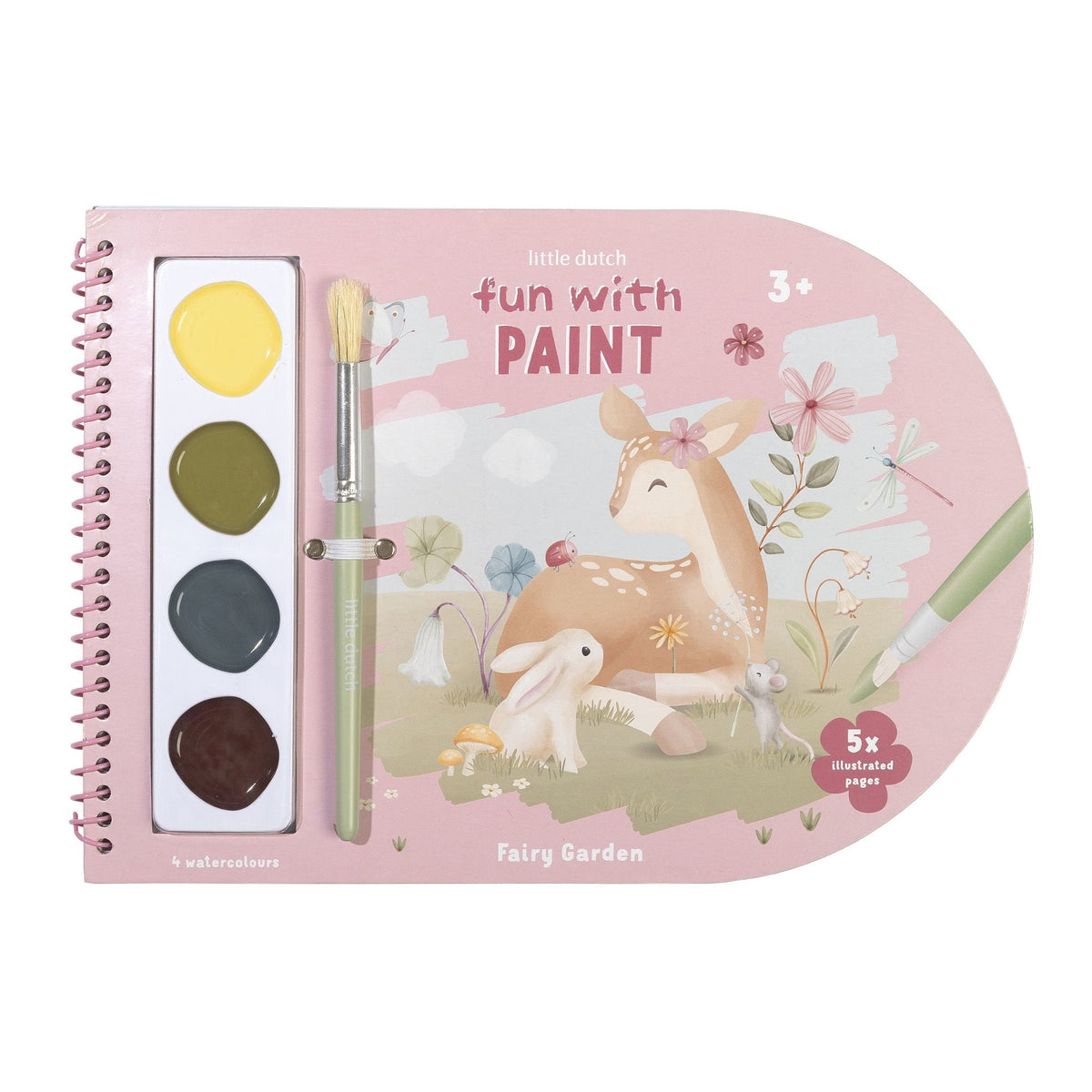 Livro de Pintura Aguarelas Fairy Garden - Little Dutch