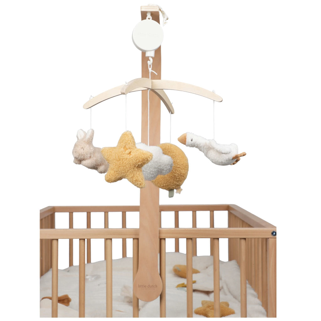 Mobile Musical de Madeira Newborn Naturals - Little Dutch