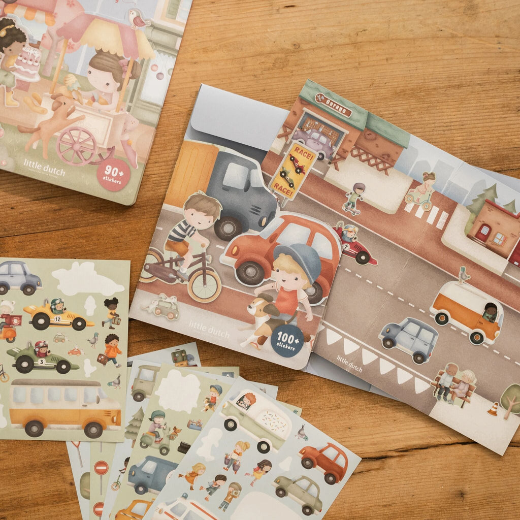 Livro de Autocolantes Jim & Friends - Little Dutch