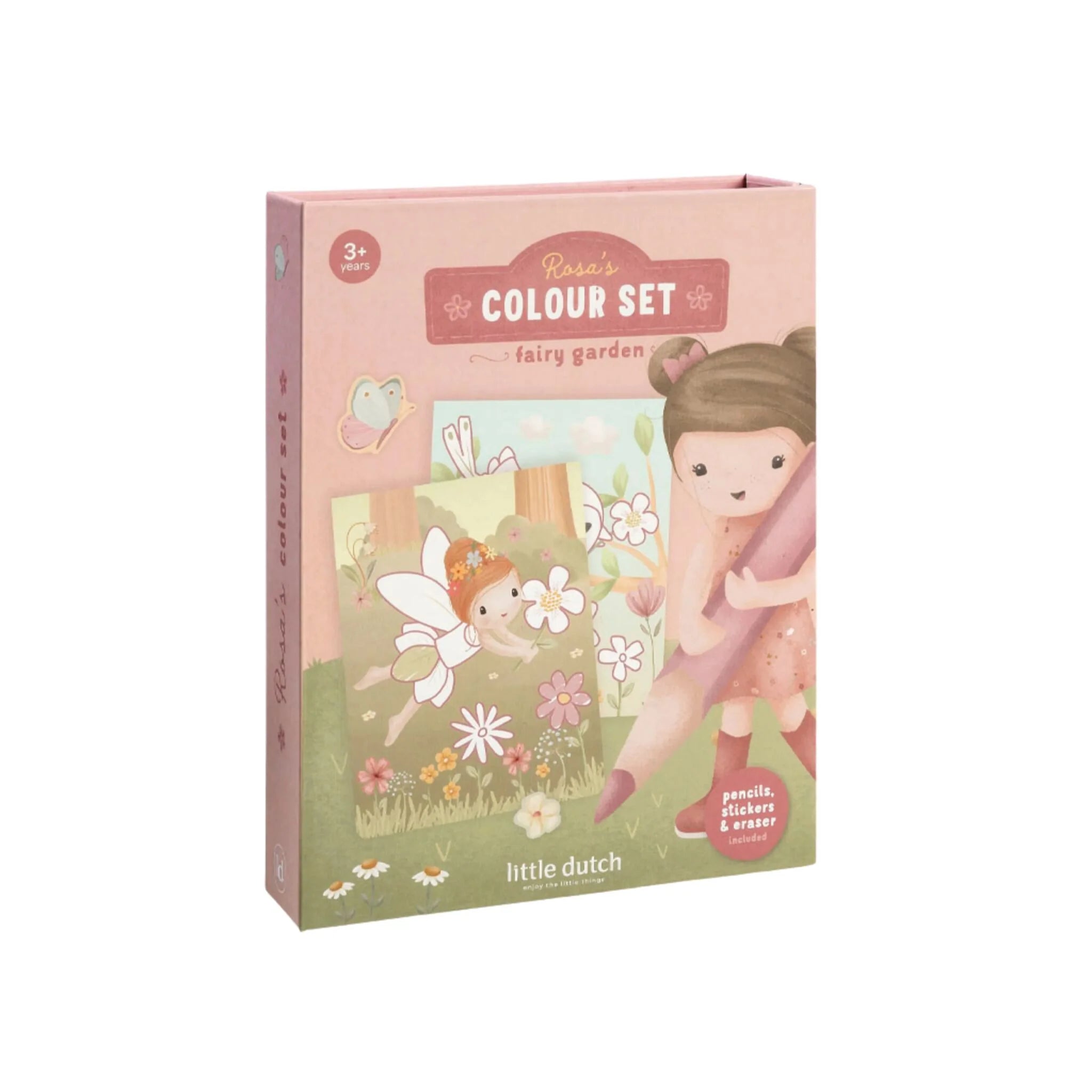 Conjunto de Colorir Rosa | Fairy Garden
