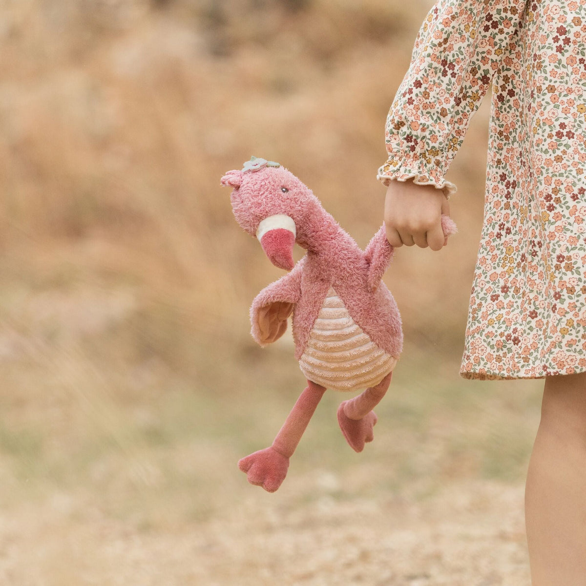 Peluche Flamingo Rosa 35 cm Little Dutch - imagem 5