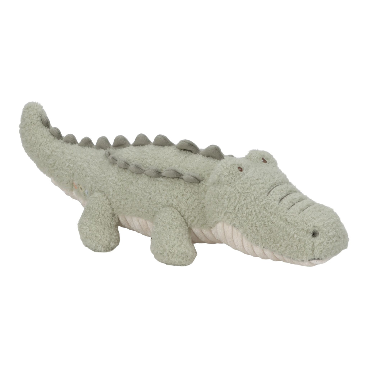 Peluche Crocodilo Verde Safari Friends Little Dutch - fundo branco