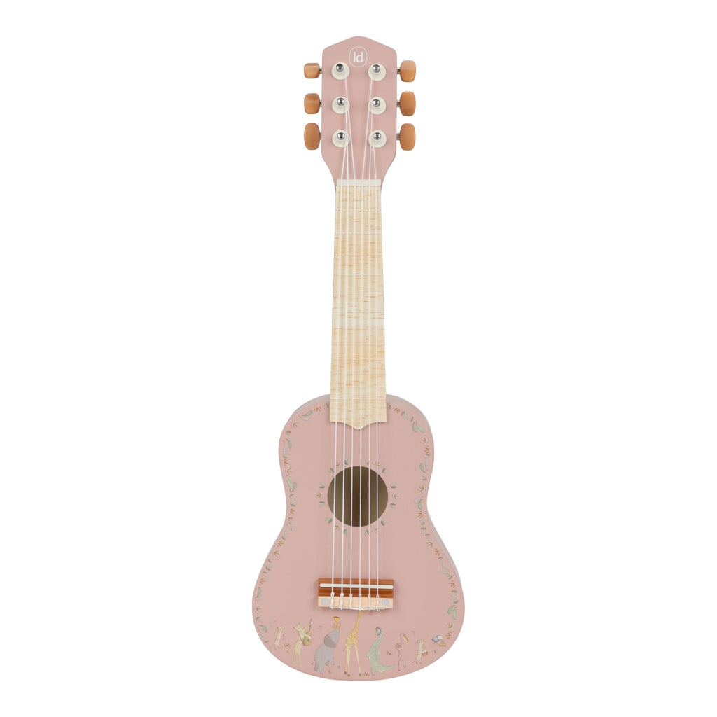 Guitarra de Madeira Rosa Safari Friends Little Dutch - fundo branco