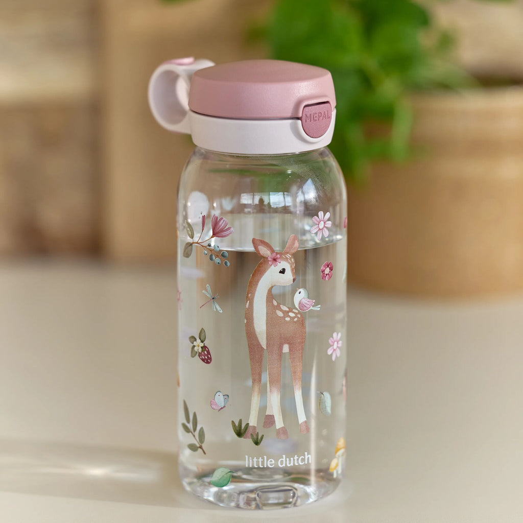 Garrafa Flip Cap 600 ml Fairy Garden - Little Dutch