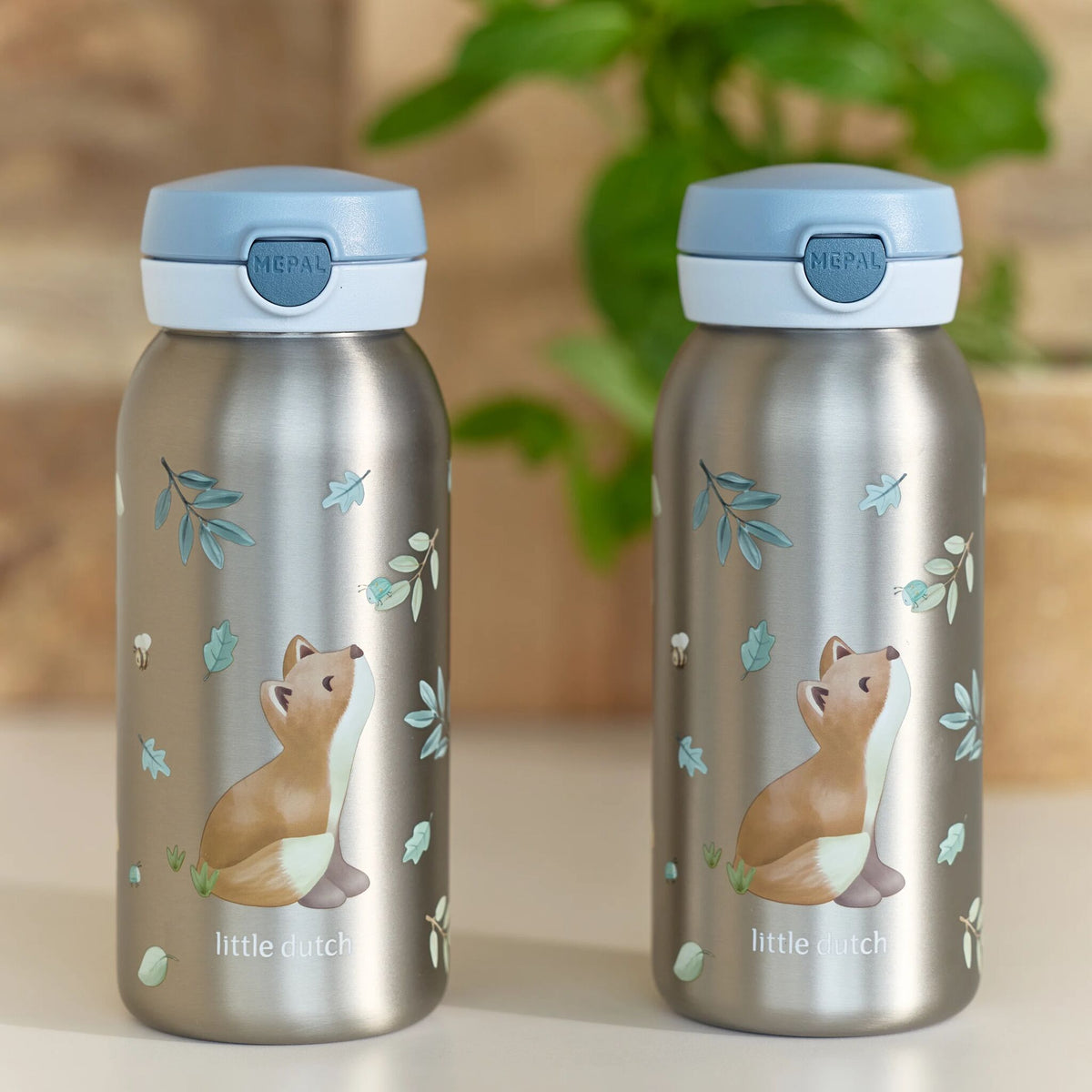 Garrafa Aço Inox Flip Cap - 600 Ml - Forest Friends - Little Dutch