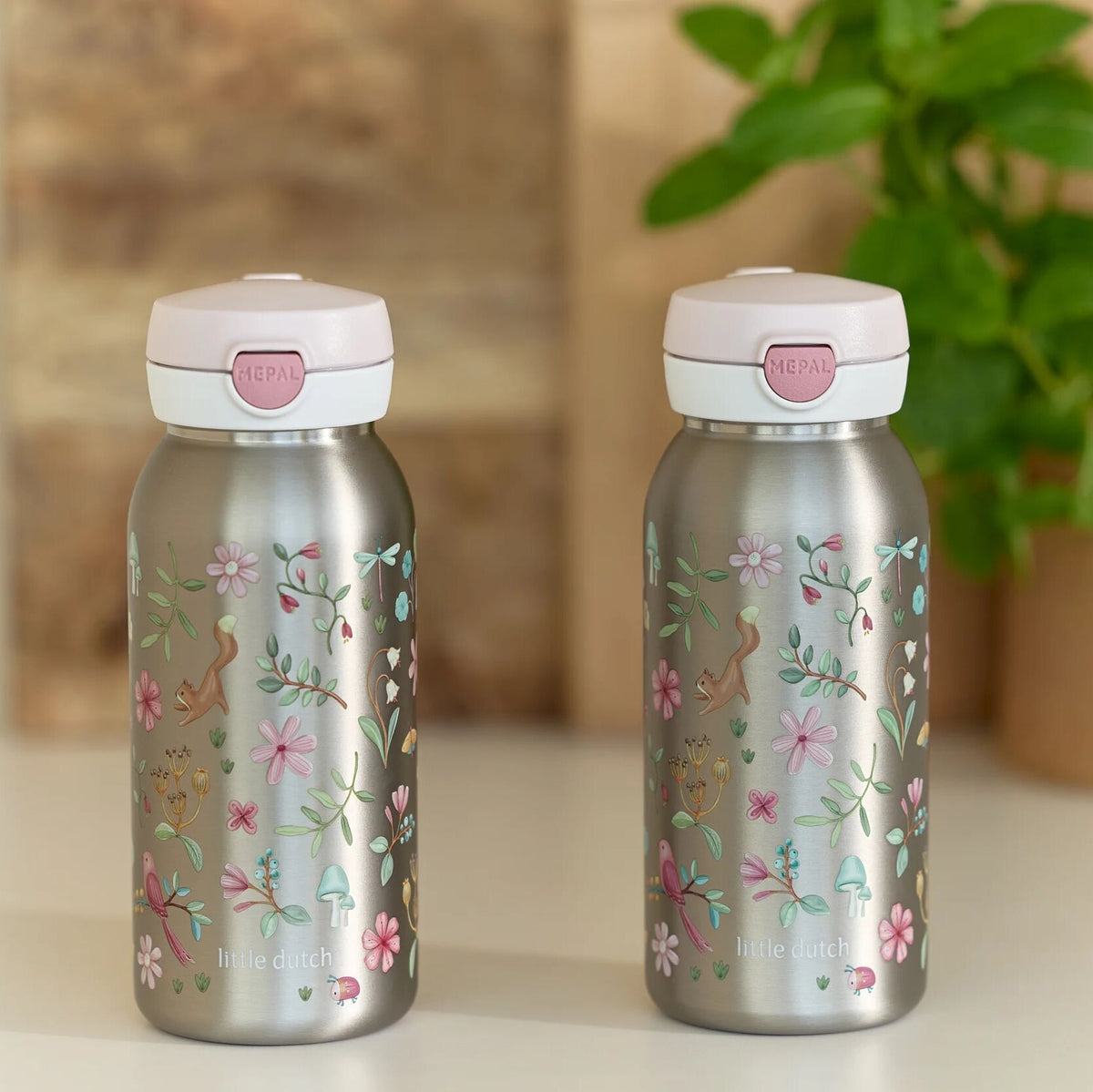 Garrafa Aço Inox Flip Cap 600 ml Fairy Wonders - Little Dutch