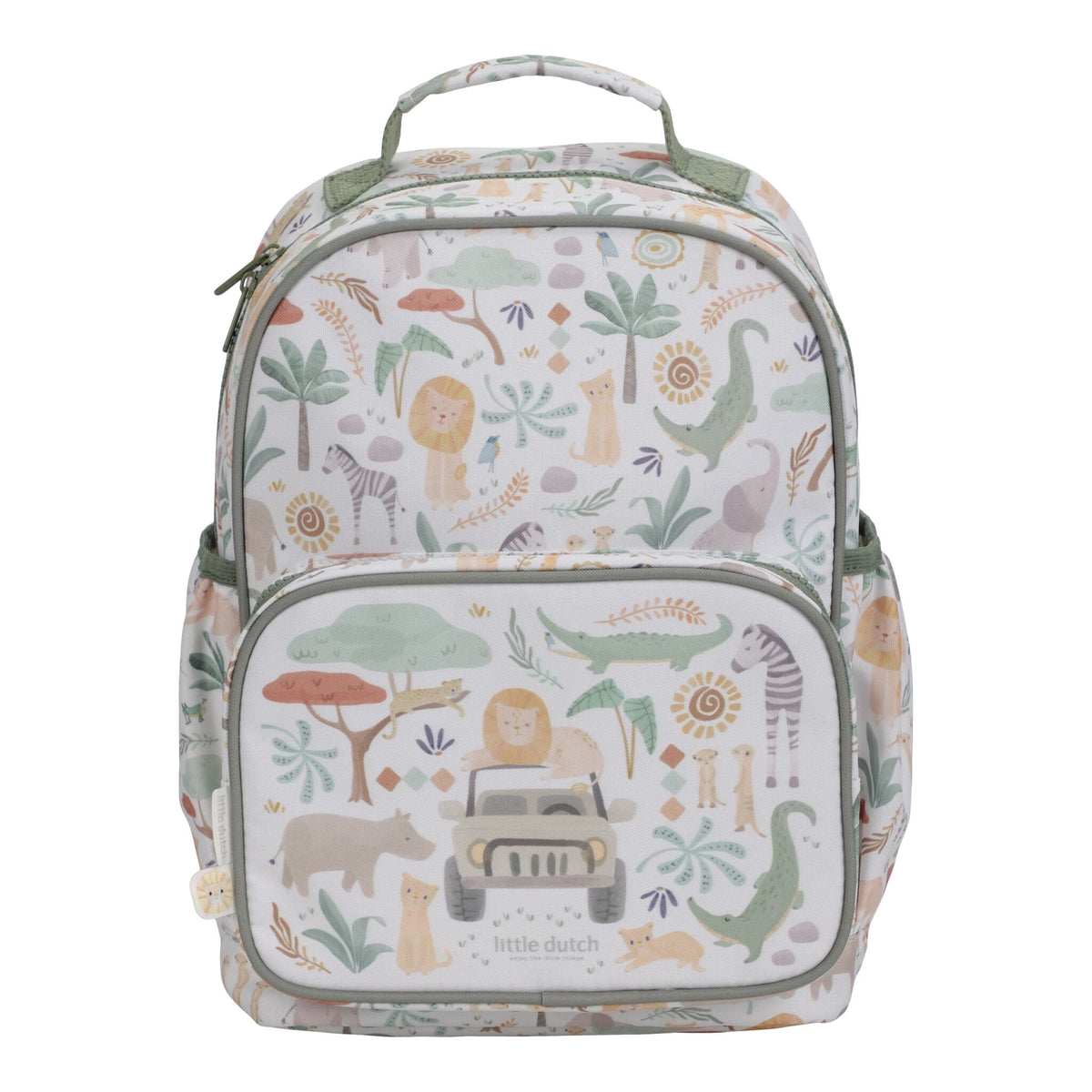 Mochila 35 cm Safari Friends Little Dutch - fundo branco