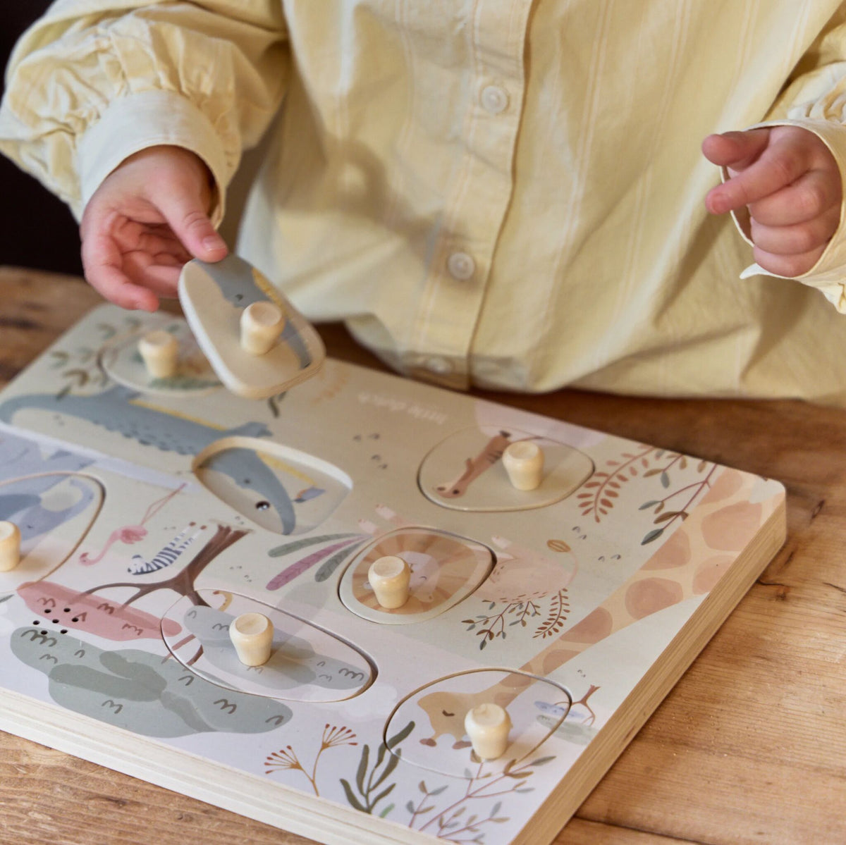 Puzzle Sonoro Verde Little Dutch - imagem 5