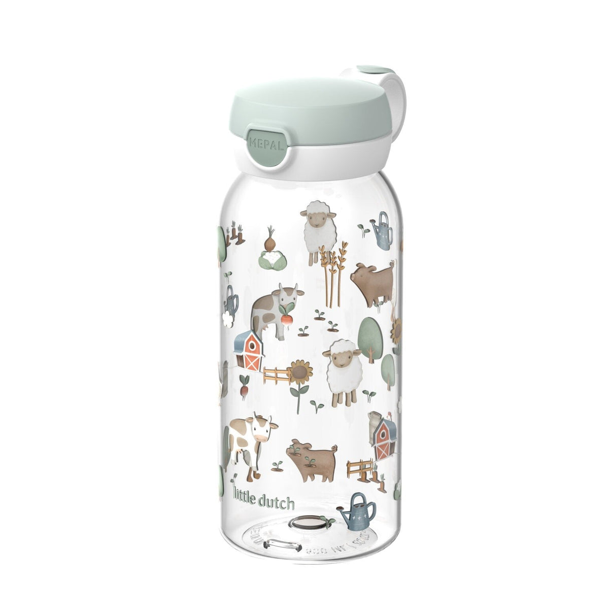 Garrafa Flip Cap 600 ml Little Farm - Little Dutch