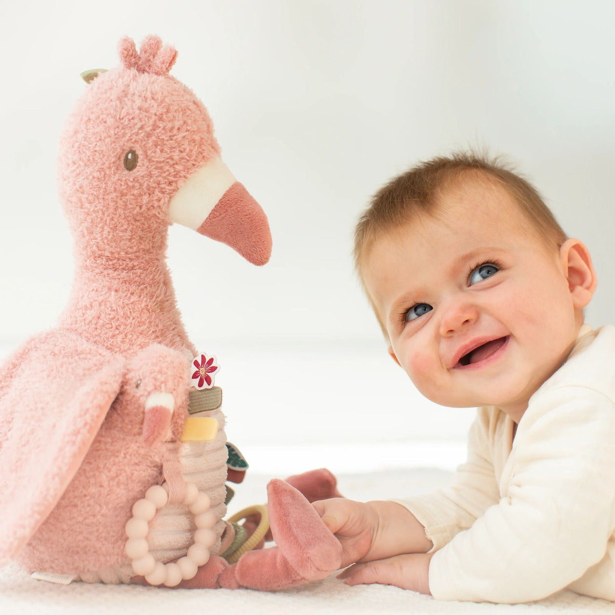 Peluche de Atividades Flamingo Little Dutch - com bebé