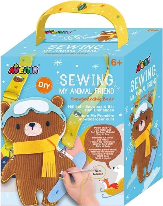Avenir Sewing My Animal Friend – Snowboarding Bear – imagem 1