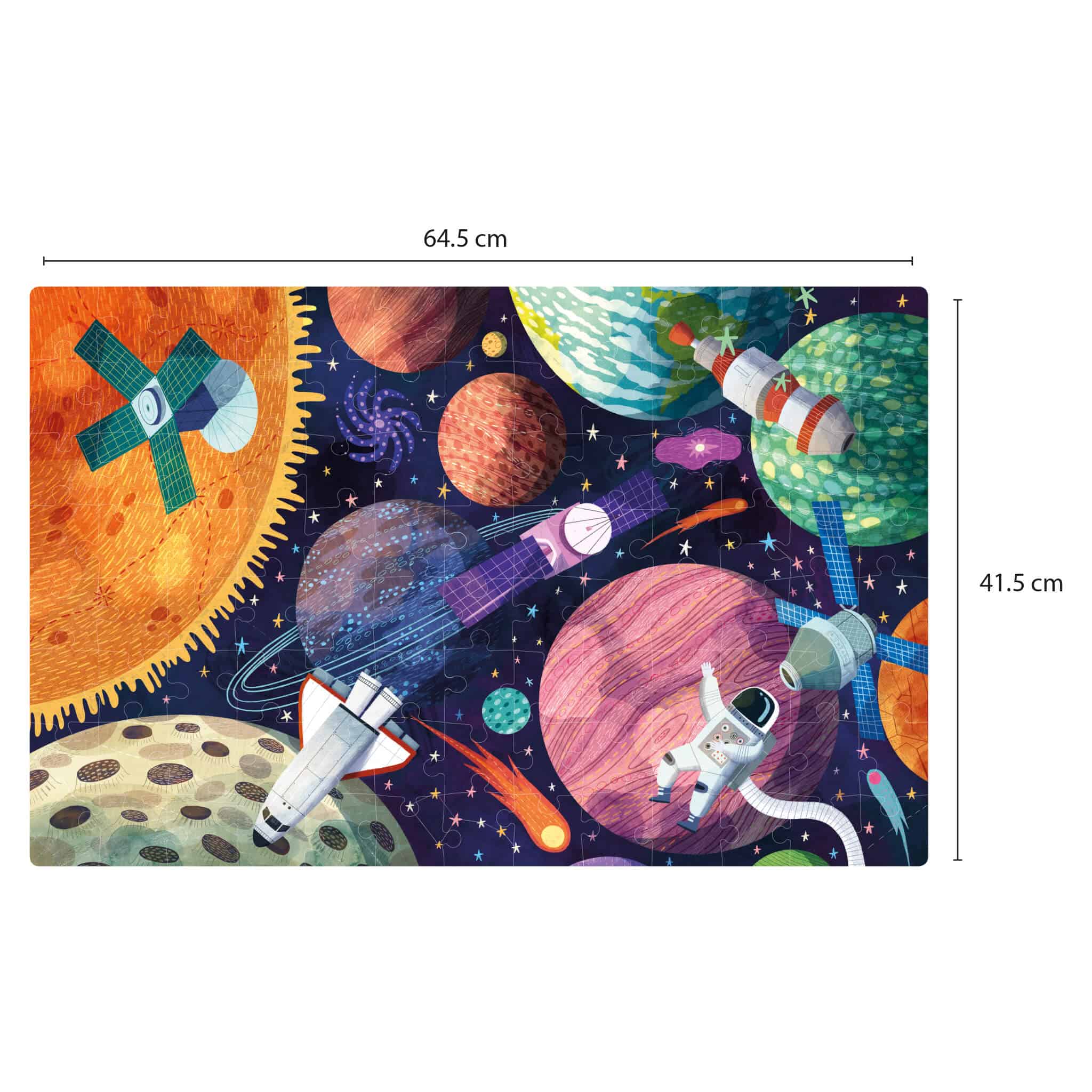 Puzzle | Fluorescente | Sistema Solar | 104 Peças