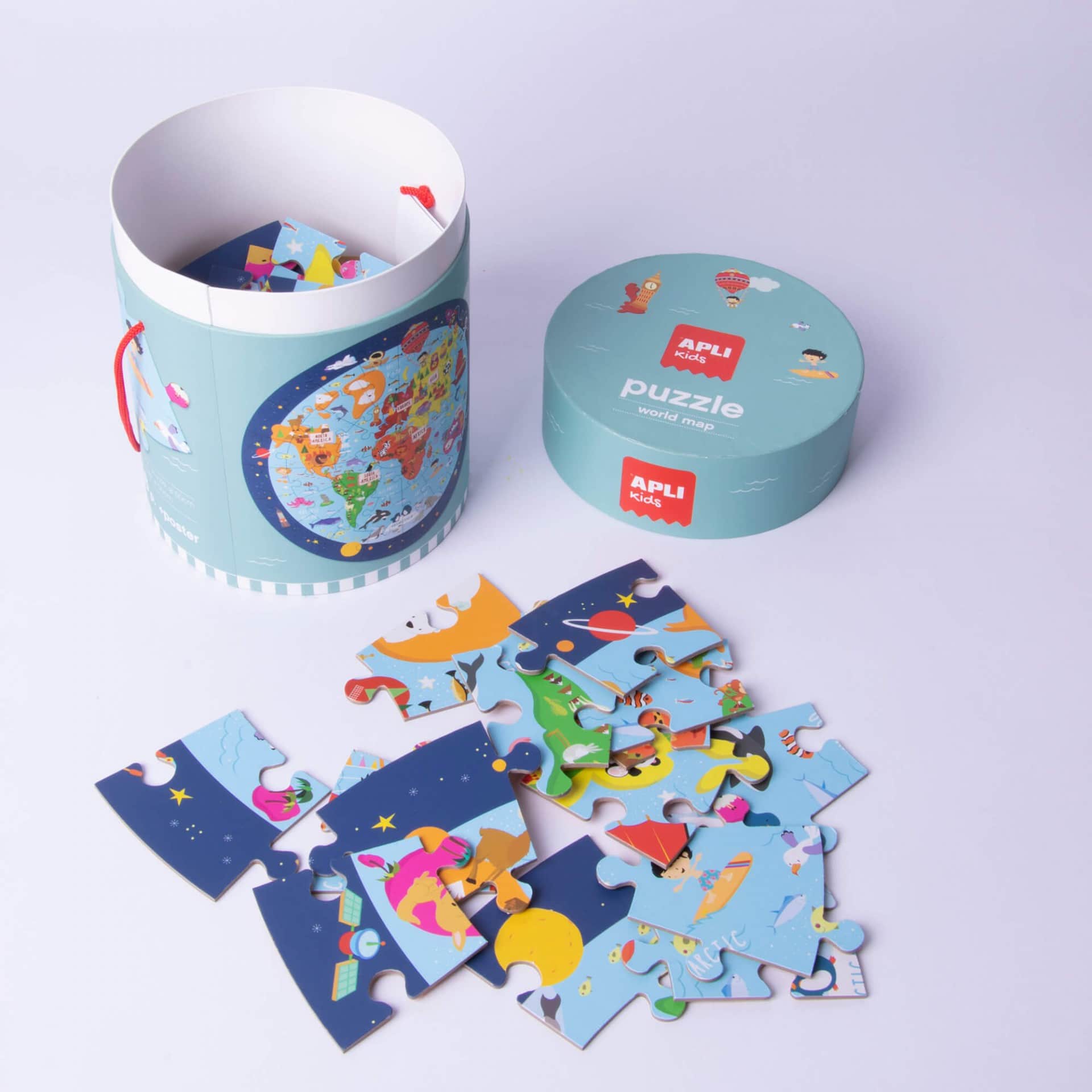 Puzzle Circular | Mapa Mundo | 48 Peças