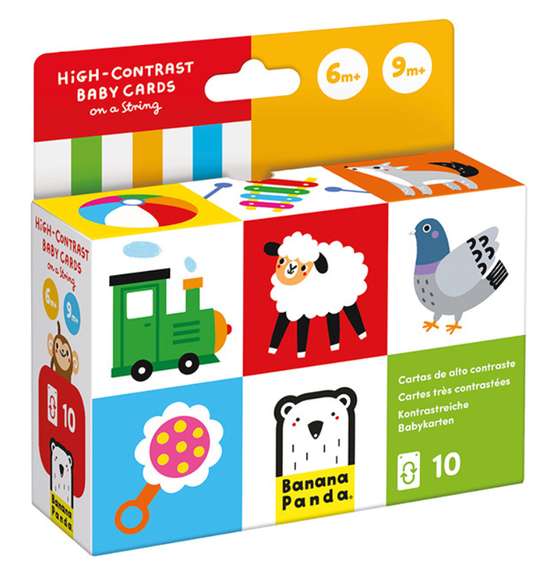 High Contrast | Baby Cards in a String | 6m+ 9m+
