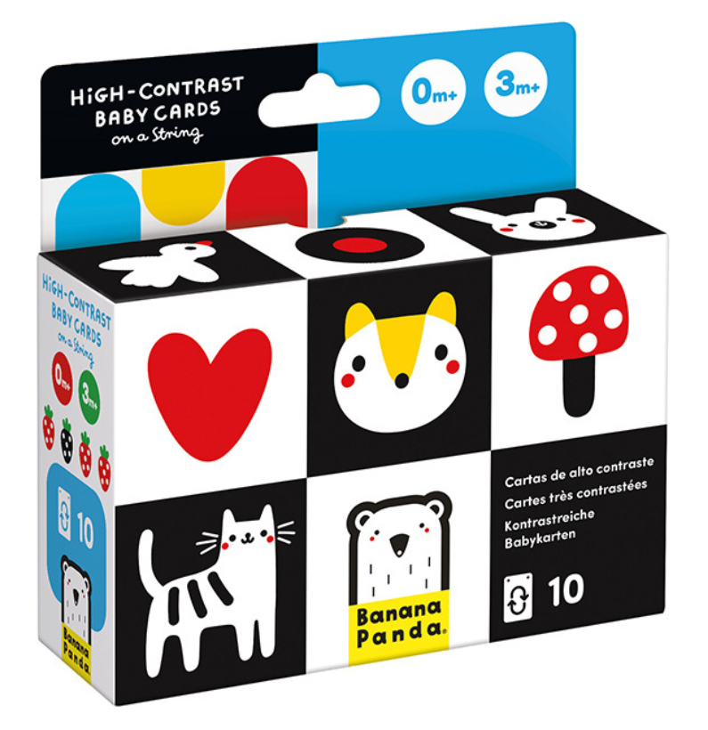 High Contrast | Baby Cards in a String | 0m+ 3m+