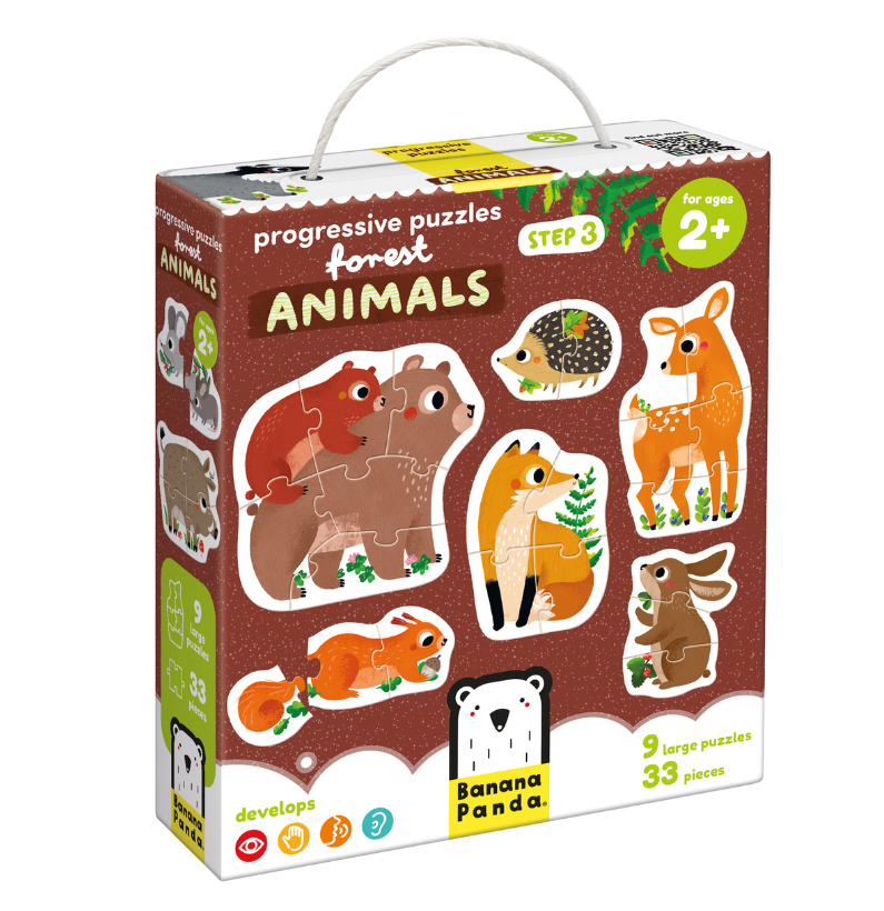 Progressive Puzzles | Forest Animals