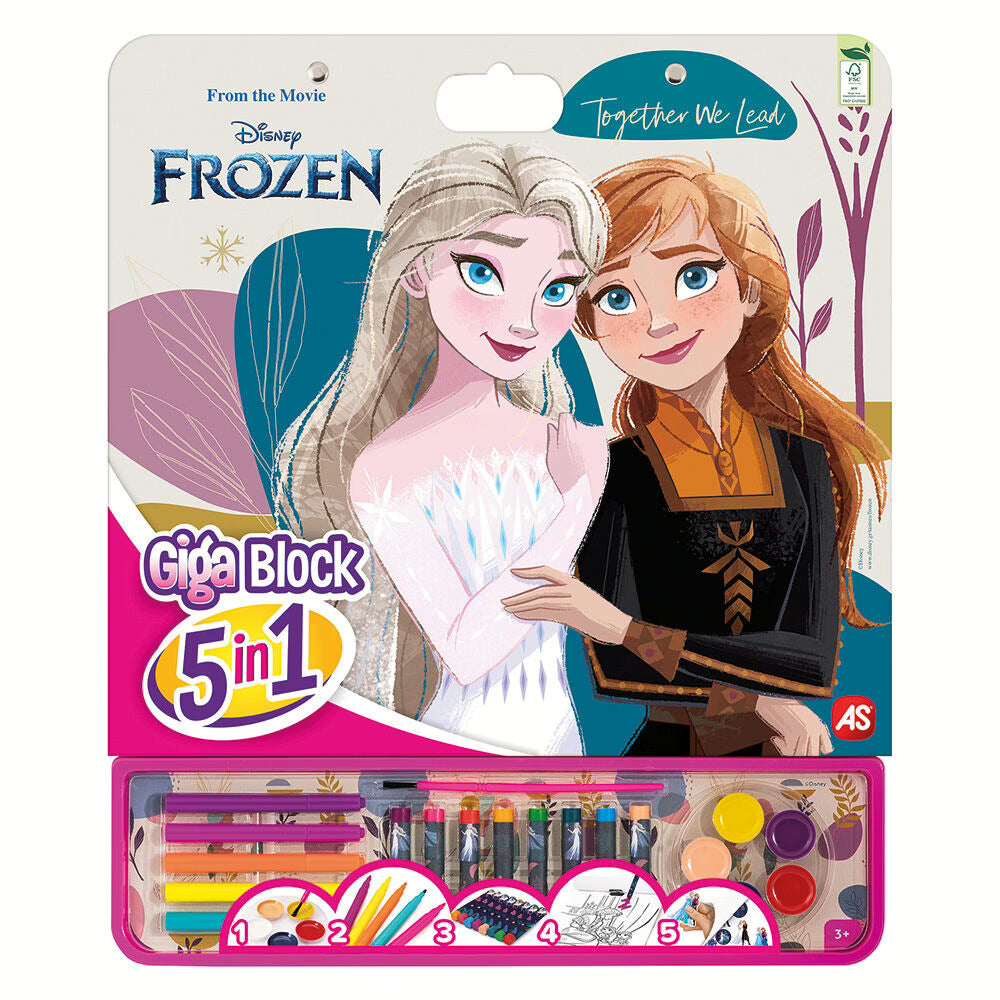 Giga Bloco 5 em 1 | Frozen
