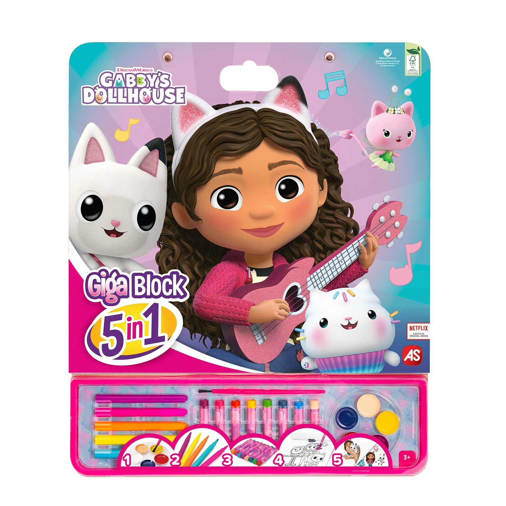 Giga Bloco 5 em 1 | Gabby`s Dollhouse