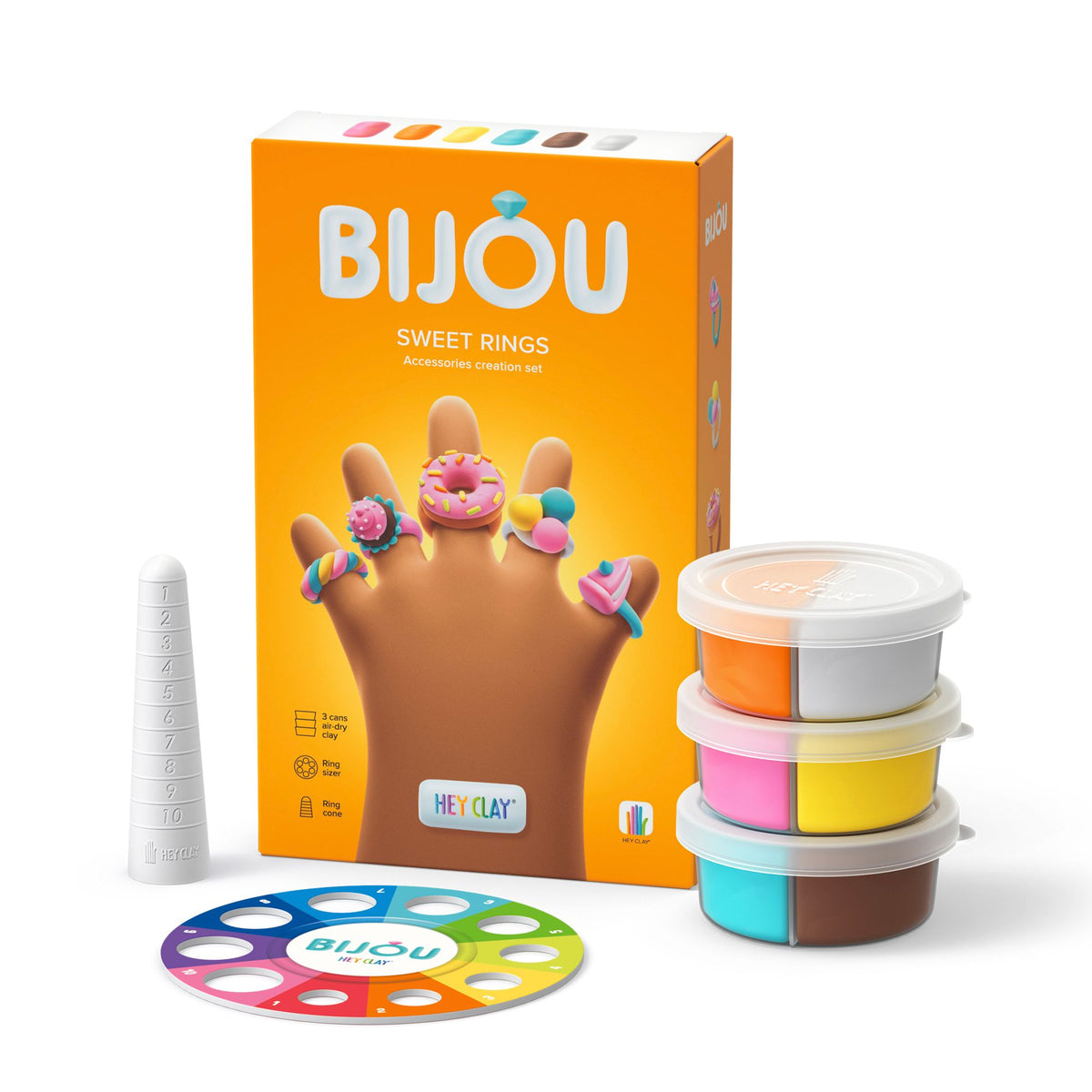Plasticina Sweet Rings Bijou Hey Clay