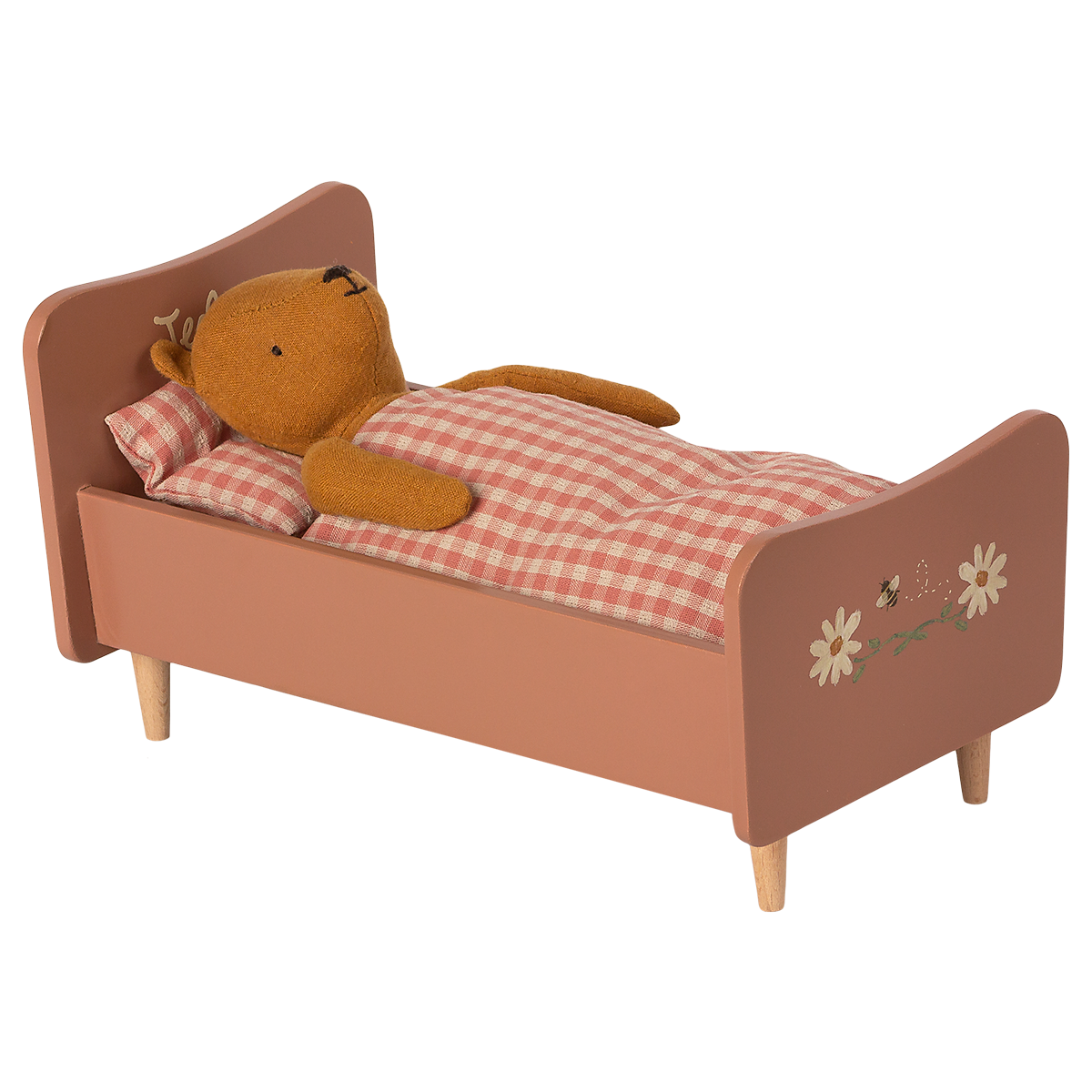 Cama de Madeira para Teddy Mom Rose Maileg - imagem 4