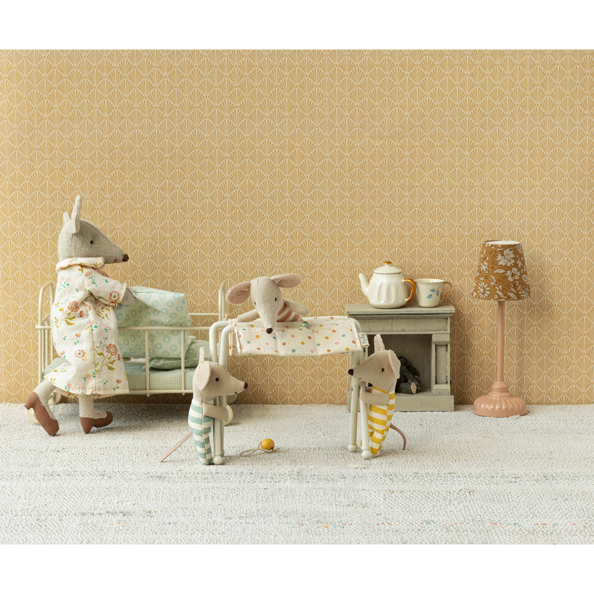 Muda-Fraldas Baby Mouse Off White Maileg - imagem 3