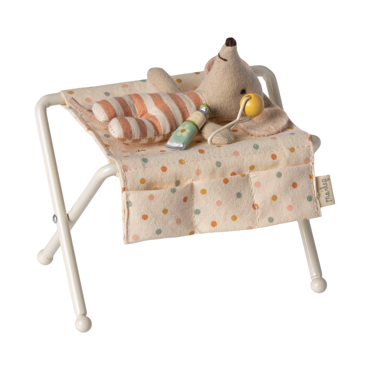 Muda-Fraldas Baby Mouse Off White Maileg - imagem 4