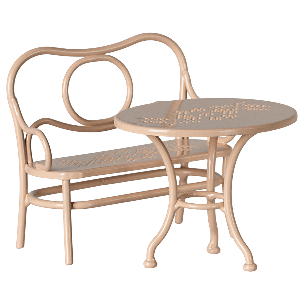 Conjunto de Café para Ratinhos Grande Rosa Pálido Maileg