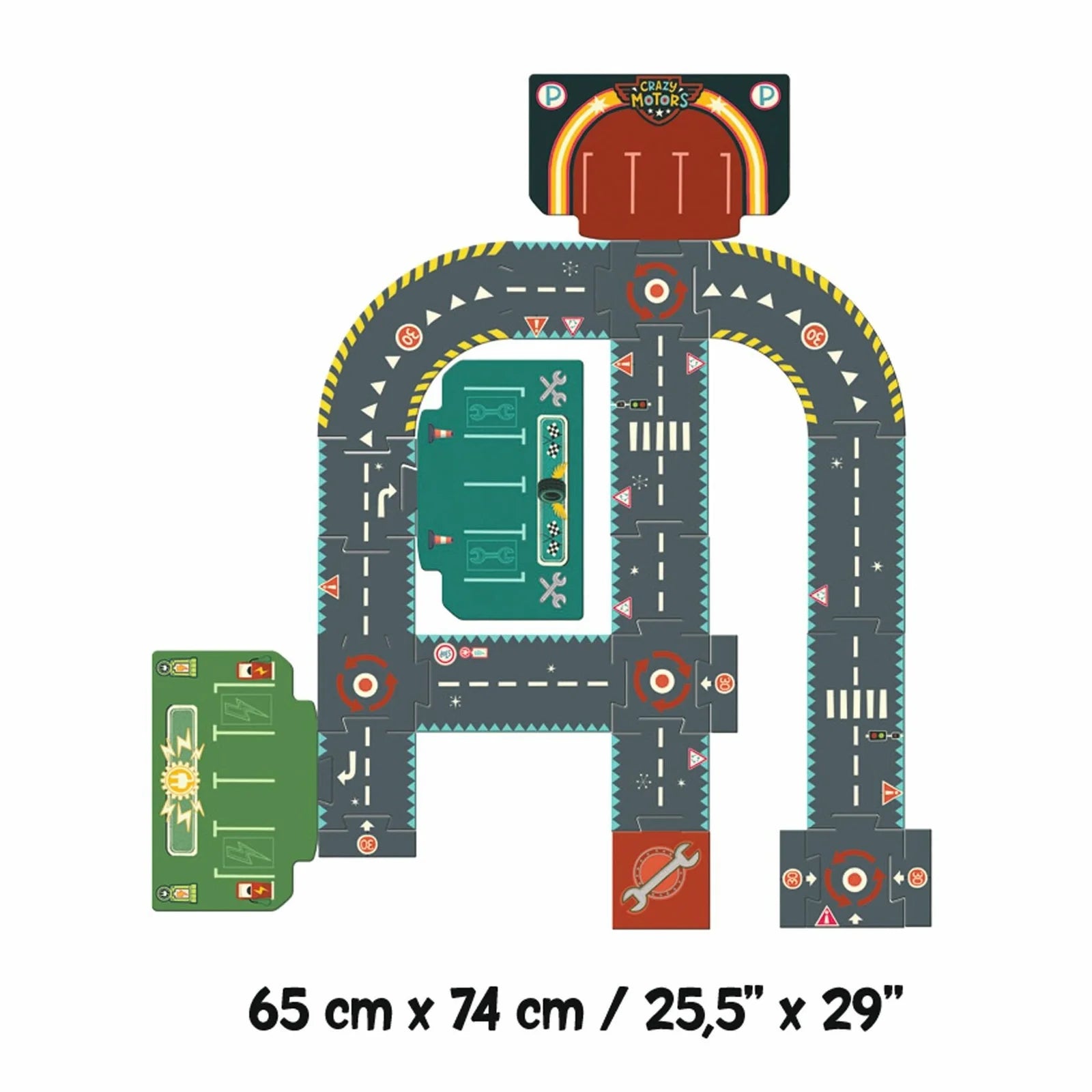 Puzzle Gigante Circuito da Cidade | Crazy motors
