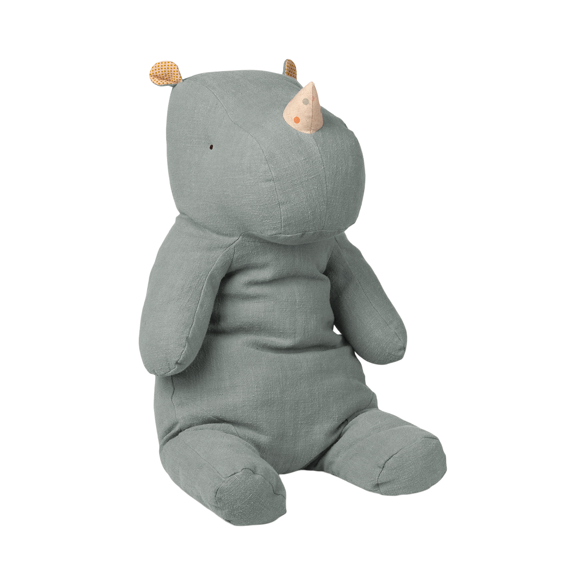 Rinoceronte de Peluche Safari Friends Large Dusty Blue Maileg - imagem 2