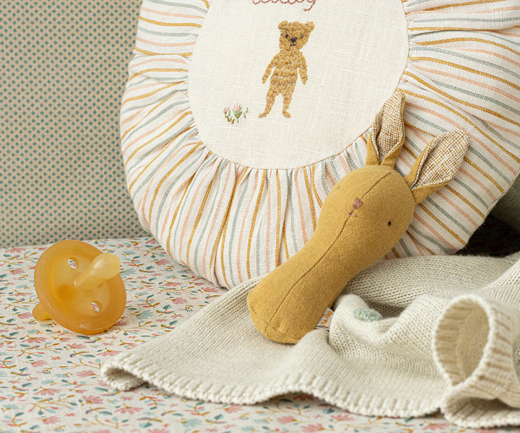 Lullaby Friends | Bunny Rattle  | Dusty Yellow