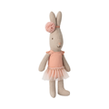 Coelhinho Micro Bailarino com Fato e Saia de Tule Rosa Maileg