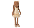 Bunny | Maileg | Size 2 | Chocolate brown | Ballet suit and skirt cream
