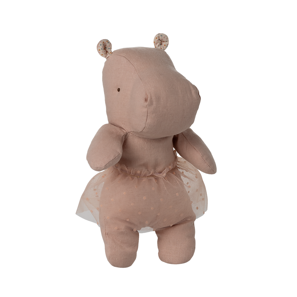 Hipopótamo de Peluche Pequeno com Saia Soft Rose – Safari Friends Maileg