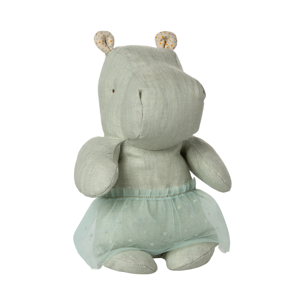 Hipopótamo de Peluche Pequeno com Saia Menta – Safari Friends Maileg - imagem 3