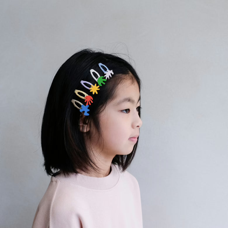 Pack 5 mini ganchos | Abstract Shape | Bright Multi