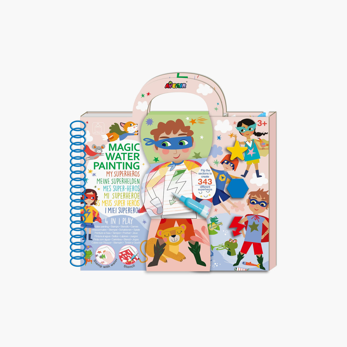 Avenir Water Painting Book – My Super Hero – imagem 1