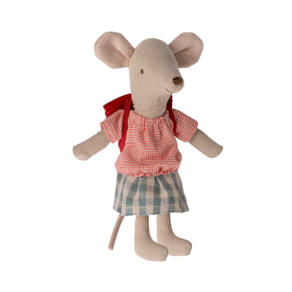 Ratinha Big Sister no Triciclo – Red Maileg - imagem 2