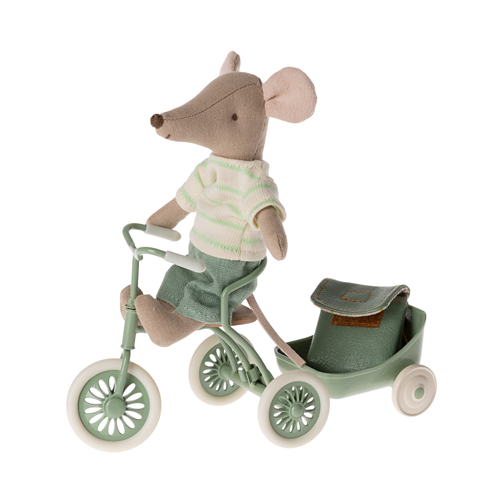 Ratinho no Triciclo Big Brother Mint Maileg - imagem 2