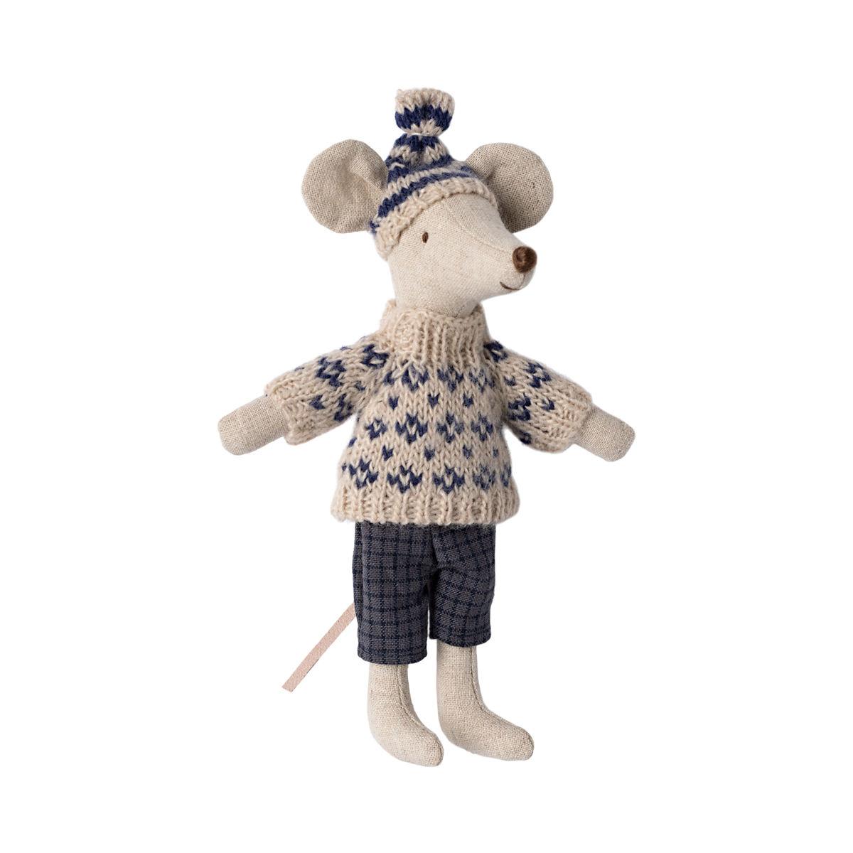 Ratinho de Inverno com Esquis Dad Blue Maileg - imagem 4
