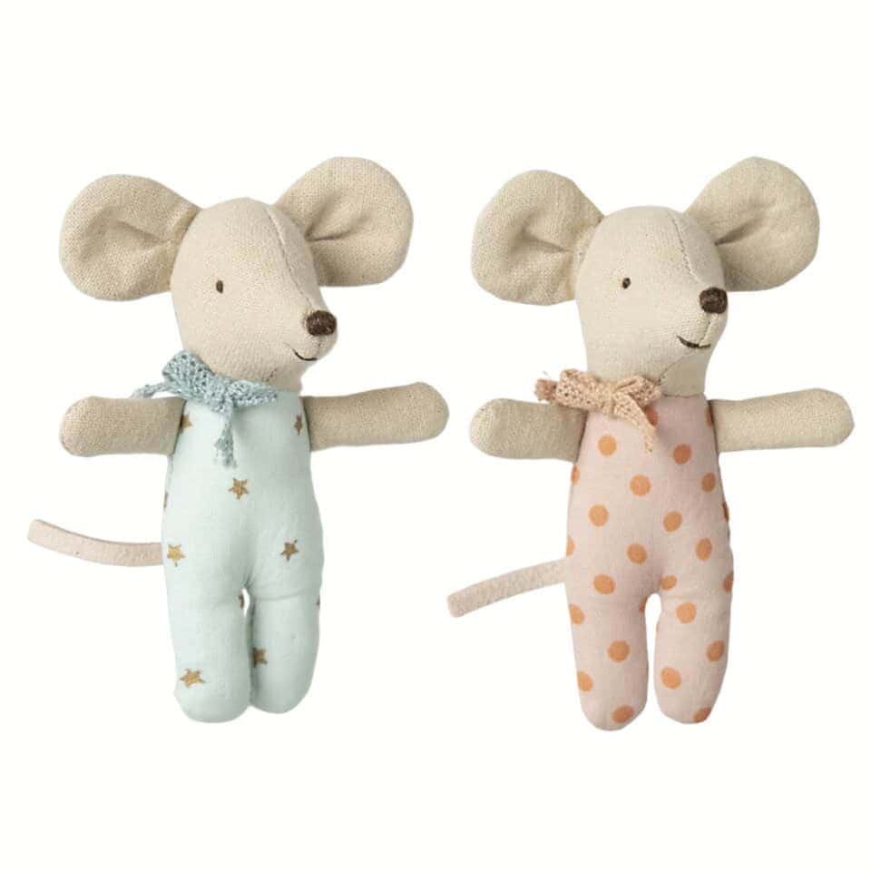 Twins  |  Maileg  |  Baby mice  |  In matchbox