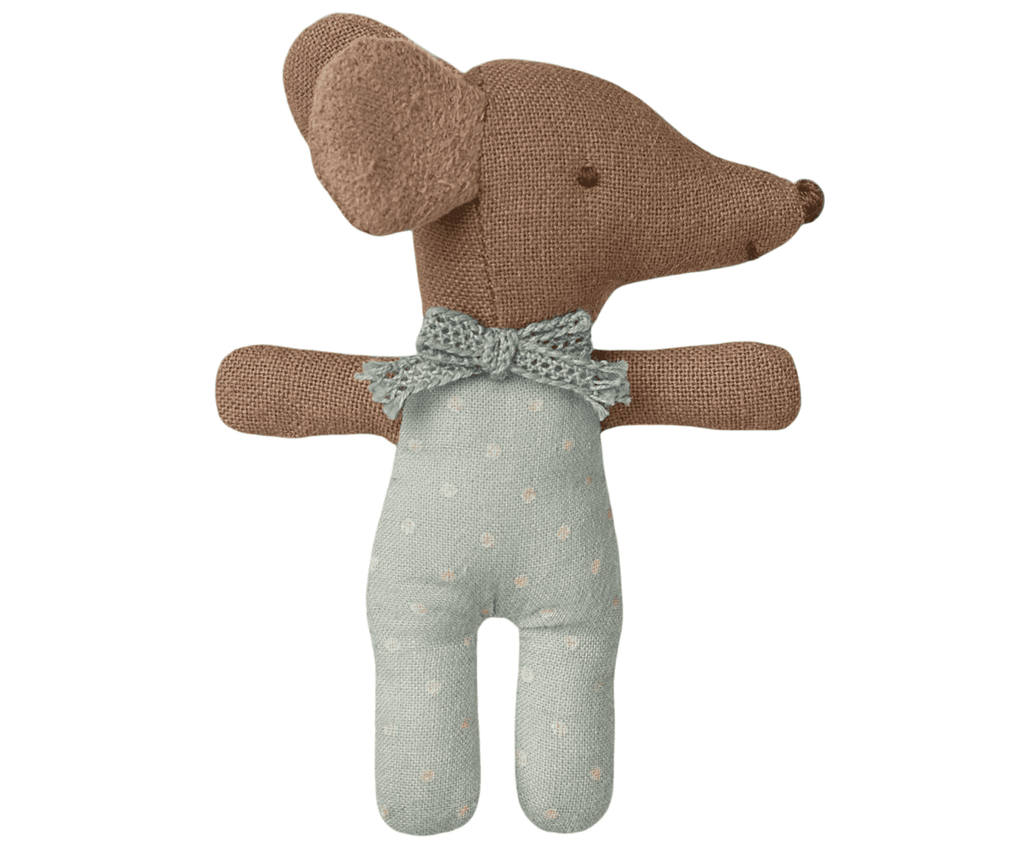 Sleepy Wakey Baby Mouse in Matchbox | Maileg |  Blue