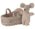 Baby Mouse in Carry Cot | Maileg |  Rose