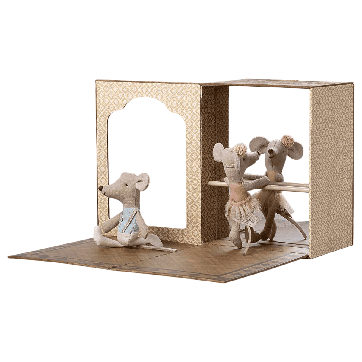 Ballet mice in dance studio | Maileg | Little sister and brother