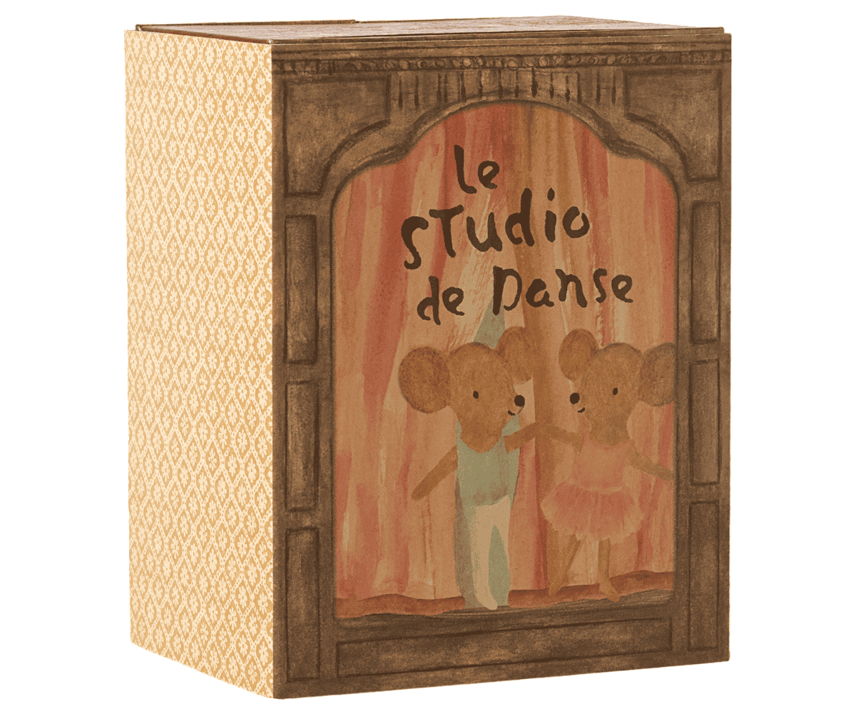 Ballet mice in dance studio | Maileg | Little sister and brother