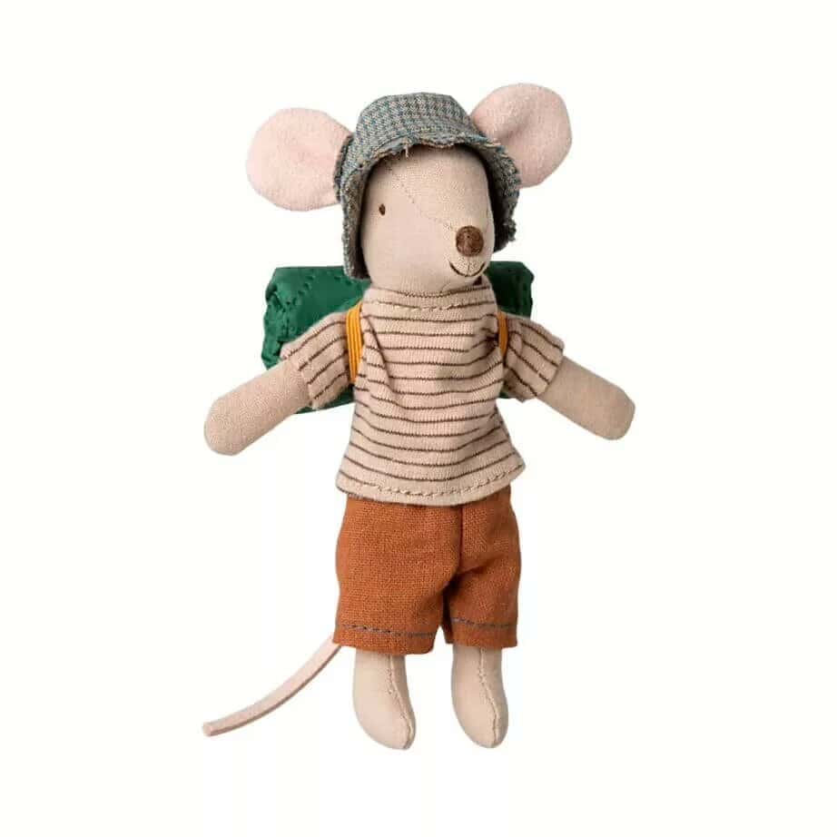 Hiker Mouse  |  Maileg  |  Big brother  |  Thin stripes