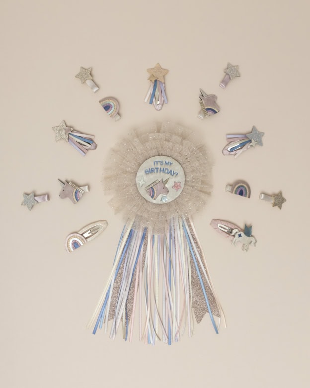 Crachá | Unicorn Birthday | Neutral
