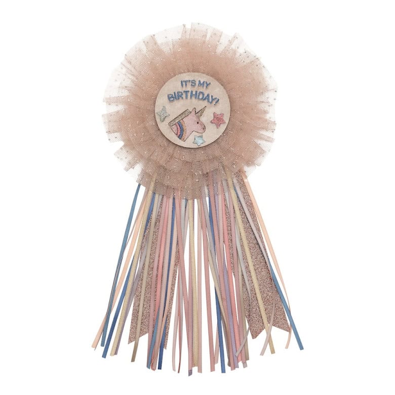 Crachá | Unicorn Birthday | Neutral
